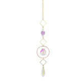 HULIANFU Prism Suncatcher,Hanging Window Crystals,Rainbow Light Catcher,Crystal Sun 50mm Catcher,Summer Gift,Octagon Beads