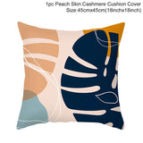 HULIANFU New Style Geometric Yellow Pillowcase Decorative Cushion For Sofa DIY Printed Pillow Chair Car Cushion Christmas Home Decoration