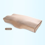 HULIANFU Memory Foam Bed Orthopedic Pillow Neck Protection Slow Rebound Memory Pillow Butterfly Shaped Health Cervical Neck Size 60/50 cm