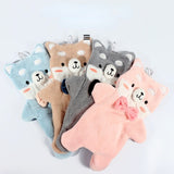 HULIANFU Lovely Cartoon Handkerchief Towel Hanging Absorbent Coral Velvet Wipe a Towel Household Kitchen Quick Drying Hand Cloth