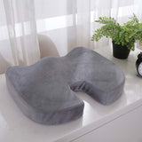 HULIANFU Orthopedic Booster Seat Cushion Memory Foam Chair Massage Pad Office Back-rest Pad Driver Pilot Headrest