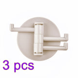 HULIANFU Self Adhesive Kitchen Wall Door Hook Key Holder Rack Towel Hanger Bathroom Rack Hooks Aluminum Multi-Purpose Storage Hooks