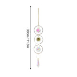 HULIANFU New Indian Style Dreamcatcher Moon Handmade Wind Chimes Wall Ornament Girls Room Decoration Feather Dream Catcher