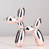 HULIANFU Nordic Resin Dog Crafts electroplating balloon dog sculpture home decorations modern living room desktop animal decor Ornament