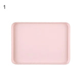 HULIANFU Nordic Simple Rectangular Fruit Dessert Plastic Storage Tray Kitchen Supplies Fruit Plate Restaurant Hotel Bread Pans Tray