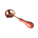HULIANFU Wax Spoon Sealing Wax Seal Stamp Beads for vintage craft Envelope Wedding Wax seal Ancient Sealing Wax stamp Wooden Handle spoon