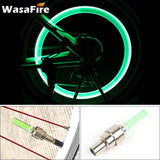 HULIANFU WasaFire Neon Bike Spoke Light Mini LED Bicycle Taillight MTB Wheel Tire Nozzle Valve Caps Lamp Cycling Warning Head Rear Light