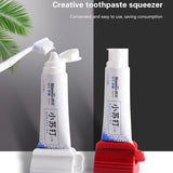 HULIANFU Rolling Toothpaste Device Tube Dispenser Holder Multifunctional Plastic Facial Cleanser Squeezer Press for Bathroom Accessories