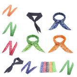 HULIANFU Summer Ice Cooling Wrap Tie 5Colors Non-toxic Neck Arm Cooler Scarf Body Headband Towel Bandana Free Shippin g