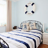 HULIANFU Studio Props Wall Hanging Fashion  Hand Made Nautical Home Decor   Life Buoy Crafts Living Room Decoration