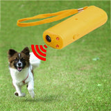 HULIANFU Pet Dog Repeller Anti Barking Stop Bark Training Device Trainer LED Ultrasonic 3 in 1 Anti Barking Ultrasonic Without Battery
