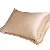 HULIANFU Pure Emulation Silk Satin Pillowcase Comfortable Pillow Cover Pillowcase For Bed Throw Single Pillow Covers