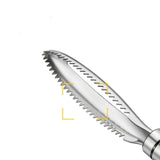 HULIANFU Kitchen accessories Stainles Fish Scales Scraping Graters Fast Remove Fish Cleaning Peeler Scraper Fish bone tweezers tool gadge
