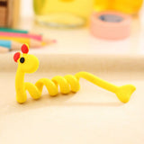 HULIANFU Kawaii Cartoon Animal Cord Winder Winding Line Data Cable Wire Storage Organizer Line Fixer Holder Headset Cord Protector 1PC