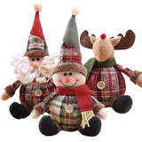 HULIANFU Santa Claus Christmas Doll Merry Christmas Decorations for Home Elk Christmas Ornaments Xmas Tree Decor  Navidad Natal Gifts