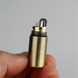 HULIANFU Mini Compact Kerosene Lighter Key Chain Hang Buckle Gasoline Lighter Inflated Keychain Oil Petrol Lighter