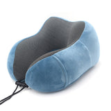 HULIANFU U Shaped Memory Foam Neck Pillows Soft Slow Rebound Space Travel Pillow Massage Neck Cervical Healthcare Bedding Drop Shipping