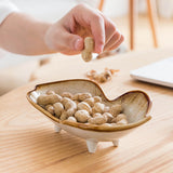 HULIANFU MDZF SWEETHOME Snacks Dish Sauce Dish Dessert Plate Vegetables Shape Salad Bowl Children Meal Tray