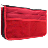 HULIANFU Organizer Insert Bag Women Nylon Travel Insert Organizer Handbag Purse Large liner Lady Makeup Cosmetic Bag Cheap Female Tote