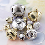 HULIANFU 2023 12/13/15/20/25/30mm Gold/White K Iron Water Plated Christmas Cross Bells Pendant Handmade Party DIY Crafts Accessories