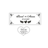 HULIANFU Personalized Wedding guest book with hearts,Custom name and date Wooden Keepsake box,rustic engrave wedding guest book