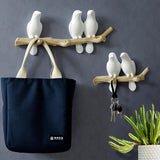 HULIANFU Wall Decorations Home Accessories Living Room Hanger Resin Bird hanger key kitchen Coat Clothes Towel Hooks Hat Handbag Holder