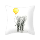 HULIANFU New Style Geometric Yellow Pillowcase Decorative Cushion For Sofa DIY Printed Pillow Chair Car Cushion Christmas Home Decoration