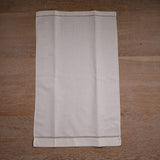 HULIANFU TL003 : 2 pieces/set 55% linen 45% cotton guest towels with drawn thread embroidery edge