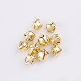 HULIANFU 2023 12/13/15/20/25/30mm Gold/White K Iron Water Plated Christmas Cross Bells Pendant Handmade Party DIY Crafts Accessories