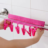 HULIANFU Multifunction Socks Drying Racks Bathroom Rack Traveling Clothespin Travel Portable Folding Cloth Hanger Clips