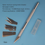 HULIANFU With Box Model Tool Making 13 Blade Polymer Clay Multifunction Pen Knifes Metal Scalpel Knife Tools Kit Knife