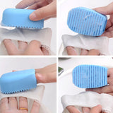 HULIANFU small Silicone Laundry Wash Board 1pc New Candy Color Non-slip Mini Washboard Scrubbing Brush Handheld Cleaning tool