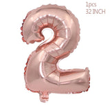 HULIANFU Rose Gold Confetti Baloons Foil Champagne Star Balloon Wedding Latex Ballon globos BabyShower Birthday Party Decoration Supplies