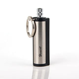 HULIANFU Outdoor Mini Waterproof Key Ring Matches Reusable Cylindrical Cigarette Keyring Match Ligters Smoking Accessories