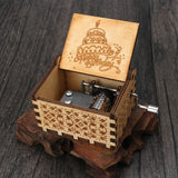 HULIANFU Jurassic Park Friends Music Box You Are My Sunshine Wooden Hand Crank Christmas Gift Birthday Gift New Year  Gift Drop shipping