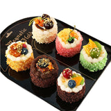 HULIANFU Simulation Cake Artificial Bread Cake Home Decoration Display Wedding Sweet Decortion 6pcs