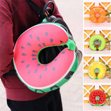 HULIANFU Travel Foam Particles Fruit U Shaped Travel Pillow Neck Support Head Rest Headrest Cushion Pillow