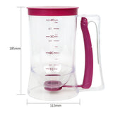 HULIANFU NICEYARD 900ml Cream Separator Batter Pastry Dough Dispenser for Cupcake Pancake Cake Muffin Kitchen Baking Tool Measuring Cup