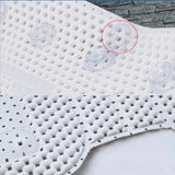 HULIANFU Non Slip BathTub Mat Suction Cup Bath Tub Pillow Long SPA Pillows Neck Cushion Hangable Bathroom Accessories Dropshipping