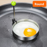 HULIANFU Stainless Steel 5Style Fried Egg Pancake Shaper Omelette Mold Mould Frying Egg Cooking Tools Kitchen Accessories Gadget Rings