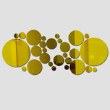 HULIANFU new promotion poster diy wall sticker 3d Stickers Acrylic mirror Modern Multi-piece Package Large Pattern yes