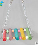 HULIANFU New Parrot Swing Bird Toy Parrot Toy Ladder Bird Swing Parrot Toy Swing