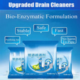 HULIANFU Strong Drain Cleaners Pipe Dredging Agent Kitchen Water Piping Sewer Toilet Closes Tool Cleaning Deodorant Chemicals Dredge Sink