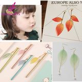 HULIANFU Lucia Crafts 36pcs /Bag  Multi-Color  Natural Skeleton Leaf Dry Leaves Scrapbooking  Girl DIY Material  C0704