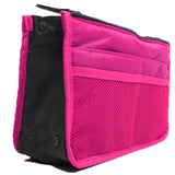 HULIANFU Organizer Insert Bag Women Nylon Travel Insert Organizer Handbag Purse Large liner Lady Makeup Cosmetic Bag Cheap Female Tote