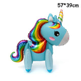 HULIANFU Pink Pony Horse Balloons Helium Unicorn Foil Balloon Kids Toys Wedding Birthday Baby Shower Animal Party Decoration Supplies