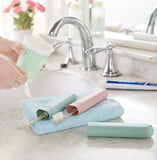 HULIANFU Travel Accessories Toothbrush Tube Cover Case Cap Fashion Plastic Suitcase Holder Baggage Boarding Portable Bathroom Accessories