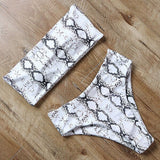 Sexy Animal Printed Bathing Suit Female Push Up Bikini High Waisted Swimsuit Bandage Bikinis Bandeau Swimwear Women Biquini