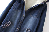Hulianfu New Winter Women Lamb Fur Parka Coat Warm Hooded Fur Denim Jacket Big Size Casual JeanCoat Female Thick Warm Denim Jacket