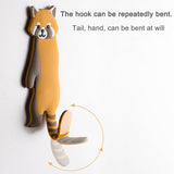 HULIANFU Lovely animal Fridge Hook Key Wall Crochet Holder Removable Kitchen Hooks Home Decor key holder wall can Washed holder wall hook